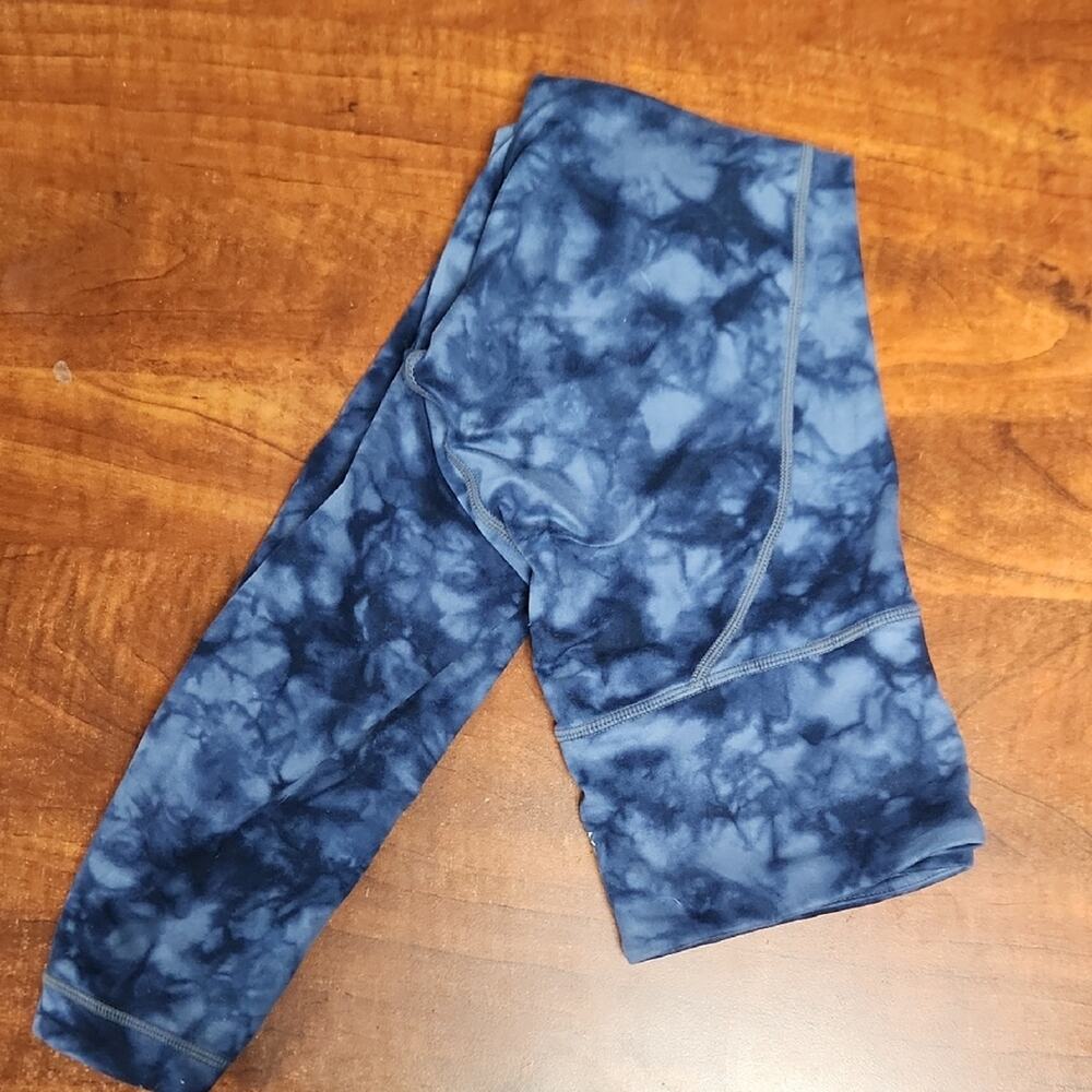 Athleta Blue Tie-Dye Leggings
